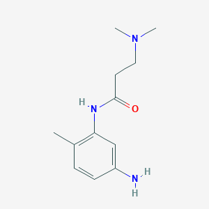 molecular formula C12H19N3O B3316252 N-(5-Amino-2-methylphenyl)-3-(dimethylamino)propanamide CAS No. 953718-67-7
