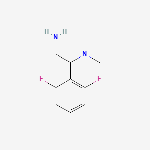 molecular formula C10H14F2N2 B3316259 [2-Amino-1-(2,6-difluorophenyl)ethyl]dimethylamine CAS No. 953718-72-4