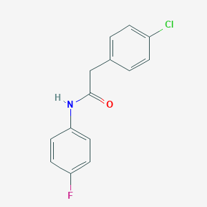 molecular formula C14H11ClFNO B331628 2-(4-chlorophenyl)-N-(4-fluorophenyl)acetamide 