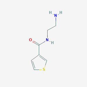 molecular formula C7H10N2OS B3316287 N-(2-Aminoethyl)thiophene-3-carboxamide CAS No. 953726-33-5
