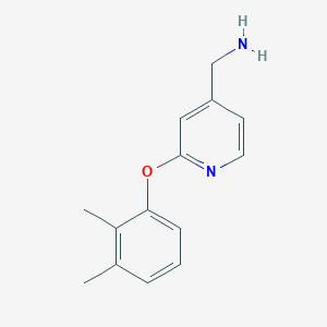 molecular formula C14H16N2O B3316288 [2-(2,3-Dimethylphenoxy)pyridin-4-yl]methanamine CAS No. 953730-01-3