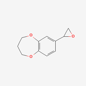 molecular formula C11H12O3 B3316302 7-(oxiran-2-yl)-3,4-dihydro-2H-1,5-benzodioxepine CAS No. 953732-14-4