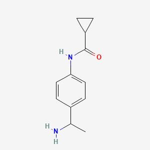 N-[4-(1-aminoethyl)phenyl]cyclopropanecarboxamide
