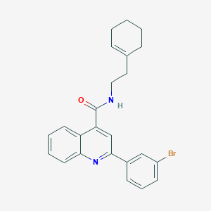 2-(3-bromophenyl)-N~4~-[2-(1-cyclohexenyl)ethyl]-4-quinolinecarboxamide