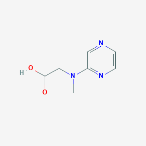 molecular formula C7H9N3O2 B3316325 2-[Methyl(pyrazin-2-yl)amino]acetic acid CAS No. 953740-40-4