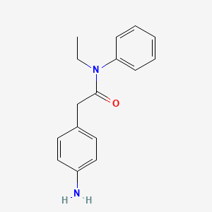 molecular formula C16H18N2O B3316330 2-(4-aminophenyl)-N-ethyl-N-phenylacetamide CAS No. 953741-70-3