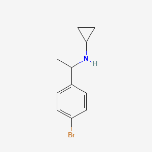 molecular formula C11H14BrN B3316359 N-(1-(4-bromophenyl)ethyl)cyclopropanamine CAS No. 953753-40-7