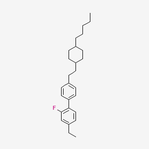 molecular formula C27H37F B3316371 2'-Fluoro-4'-ethyl-4-[2-(4-pentylcyclohexyl)ethyl]biphenyl CAS No. 95379-18-3
