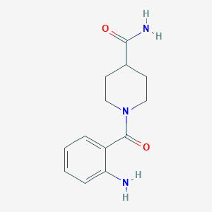 molecular formula C13H17N3O2 B3316399 1-(2-Aminobenzoyl)piperidine-4-carboxamide CAS No. 953886-87-8