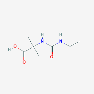 molecular formula C7H14N2O3 B3316426 2-[(Ethylcarbamoyl)amino]-2-methylpropanoic acid CAS No. 953891-89-9