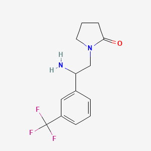1-{2-Amino-2-[3-(trifluoromethyl)phenyl]ethyl}pyrrolidin-2-one