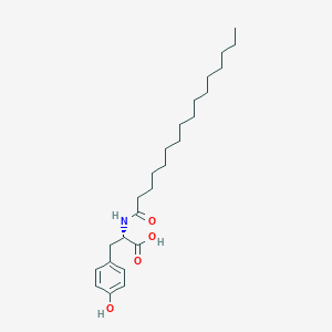 molecular formula C25H41NO4 B3316478 N-palmitoyl tyrosine CAS No. 95399-77-2