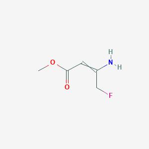 molecular formula C5H8FNO2 B3316483 Methyl 3-amino-4-fluoro-2-butenoate CAS No. 95399-97-6