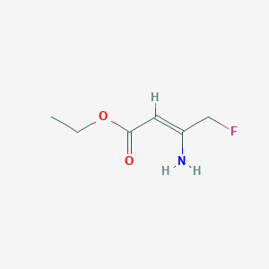molecular formula C6H10FNO2 B3316488 3-氨基-4-氟-2-丁烯酸乙酯 CAS No. 95400-06-9