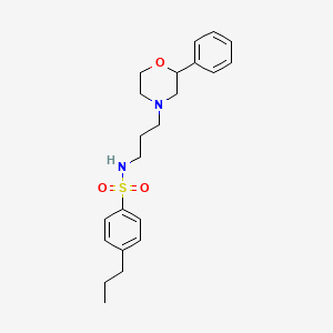 N-[3-(2-phenylmorpholin-4-yl)propyl]-4-propylbenzene-1-sulfonamide