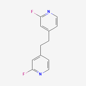 molecular formula C12H10F2N2 B3316520 Pyridine, 4,4'-(1,2-ethanediyl)bis[2-fluoro- CAS No. 954097-21-3