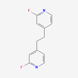 molecular formula C12H10F2N2 B3316520 1,2-Bis(2-fluoropyridin-4-yl)ethane CAS No. 954097-21-3