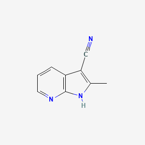 molecular formula C9H7N3 B3316525 2-甲基-1H-吡咯并[2,3-b]吡啶-3-腈 CAS No. 954112-82-4