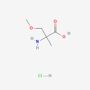 molecular formula C5H12ClNO3 B3316540 2-Amino-3-methoxy-2-methylpropanoic acid hydrochloride CAS No. 954120-52-6