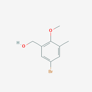 molecular formula C9H11BrO2 B3316545 (5-Bromo-2-methoxy-3-methylphenyl)methanol CAS No. 954124-92-6