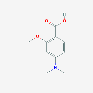 molecular formula C10H13NO3 B3316552 4-(Dimethylamino)-2-methoxybenzoic acid CAS No. 95420-78-3