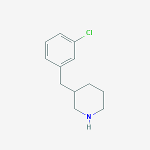 molecular formula C12H16ClN B3316559 3-(3-Chlorobenzyl)piperidine CAS No. 954220-38-3