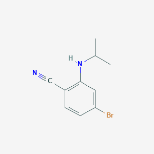 molecular formula C10H11BrN2 B3316561 4-Bromo-2-(isopropylamino)benzonitrile CAS No. 954226-99-4
