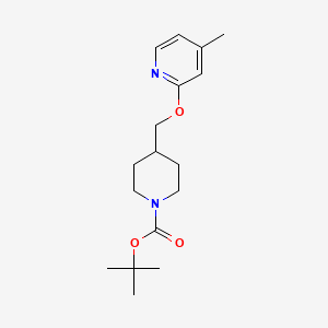 molecular formula C17H26N2O3 B3316567 tert-Butyl 4-(((4-methylpyridin-2-yl)oxy)methyl)piperidine-1-carboxylate CAS No. 954229-92-6