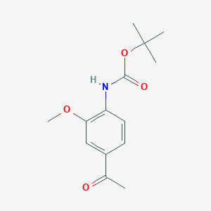 molecular formula C14H19NO4 B3316583 tert-Butyl (4-acetyl-2-methoxyphenyl)carbamate CAS No. 954238-28-9