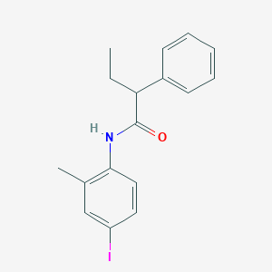 molecular formula C17H18INO B331659 N-(4-iodo-2-methylphenyl)-2-phenylbutanamide 