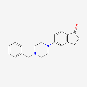 molecular formula C20H22N2O B3316629 5-(4-Benzylpiperazin-1-yl)-2,3-dihydro-1H-inden-1-one CAS No. 954240-34-7