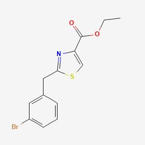 molecular formula C13H12BrNO2S B3316652 Ethyl 2-(3-bromobenzyl)thiazole-4-carboxylate CAS No. 954241-25-9