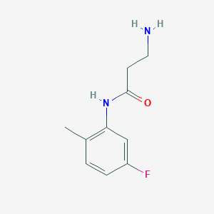 molecular formula C10H13FN2O B3316656 3-Amino-N-(5-fluoro-2-methylphenyl)propanamide CAS No. 954253-50-0