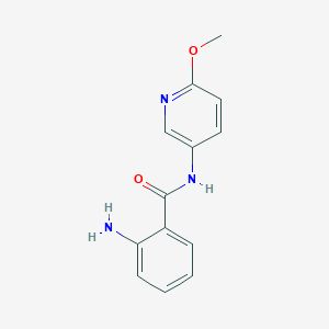 molecular formula C13H13N3O2 B3316657 2-amino-N-(6-methoxypyridin-3-yl)benzamide CAS No. 954259-38-2