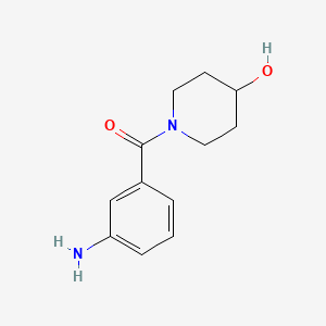 molecular formula C12H16N2O2 B3316669 1-(3-Aminobenzoyl)piperidin-4-OL CAS No. 954264-64-3