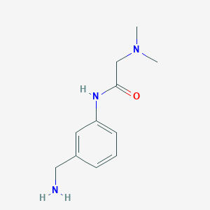 molecular formula C11H17N3O B3316684 N-[3-(氨基甲基)苯基]-2-(二甲氨基)乙酰胺 CAS No. 954270-85-0