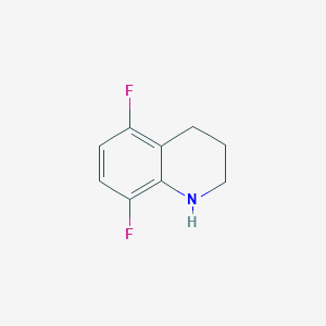 molecular formula C9H9F2N B3316702 5,8-Difluoro-1,2,3,4-tetrahydroquinoline CAS No. 954275-94-6