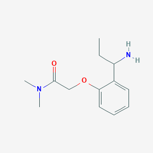 molecular formula C13H20N2O2 B3316707 2-[2-(1-aminopropyl)phenoxy]-N,N-dimethylacetamide CAS No. 954277-53-3