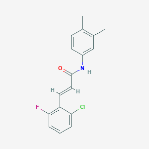 molecular formula C17H15ClFNO B331671 3-(2-chloro-6-fluorophenyl)-N-(3,4-dimethylphenyl)acrylamide 