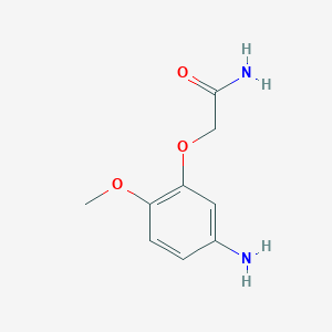 molecular formula C9H12N2O3 B3316732 2-(5-氨基-2-甲氧基苯氧基)乙酰胺 CAS No. 954562-31-3