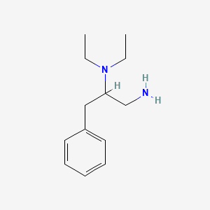 molecular formula C13H22N2 B3316738 (1-Amino-3-phenylpropan-2-yl)diethylamine CAS No. 954565-23-2