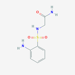 molecular formula C8H11N3O3S B3316758 2-(2-氨基苯磺酰胺)乙酰胺 CAS No. 954567-59-0