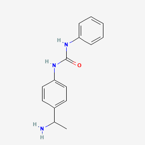 molecular formula C15H17N3O B3316766 3-[4-(1-氨基乙基)苯基]-1-苯基脲 CAS No. 954568-55-9