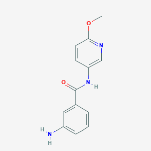 3-amino-N-(6-methoxypyridin-3-yl)benzamide