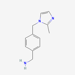 {4-[(2-Methylimidazolyl)methyl]phenyl}methylamine