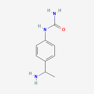 molecular formula C9H13N3O B3316802 [4-(1-Aminoethyl)phenyl]urea CAS No. 954578-48-4