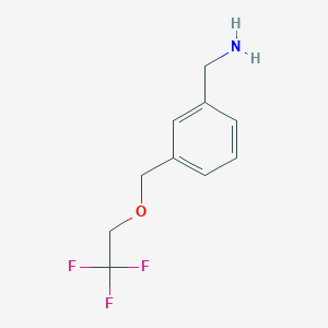 {3-[(2,2,2-Trifluoroethoxy)methyl]phenyl}methanamine