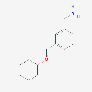 {3-[(Cyclohexyloxy)methyl]phenyl}methanamine