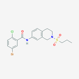 5-bromo-2-chloro-N-(2-(propylsulfonyl)-1,2,3,4-tetrahydroisoquinolin-7-yl)benzamide