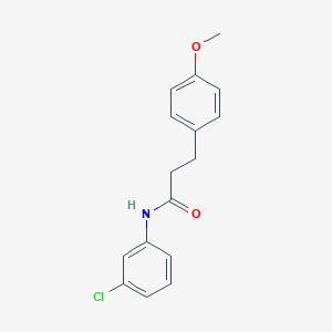 molecular formula C16H16ClNO2 B331686 N-(3-chlorophenyl)-3-(4-methoxyphenyl)propanamide 